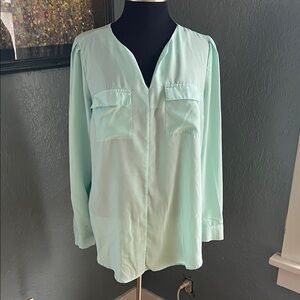 Mossimo Supply Co. Light Green Blouse
